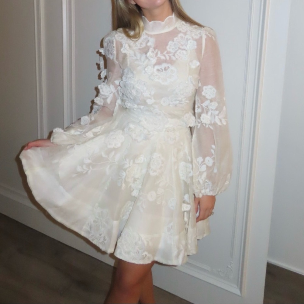 Zimmermann Cream Floral Mini 2 piece set